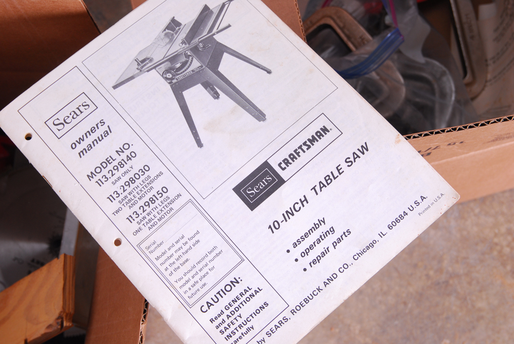 Craftsman 10" Table Saw