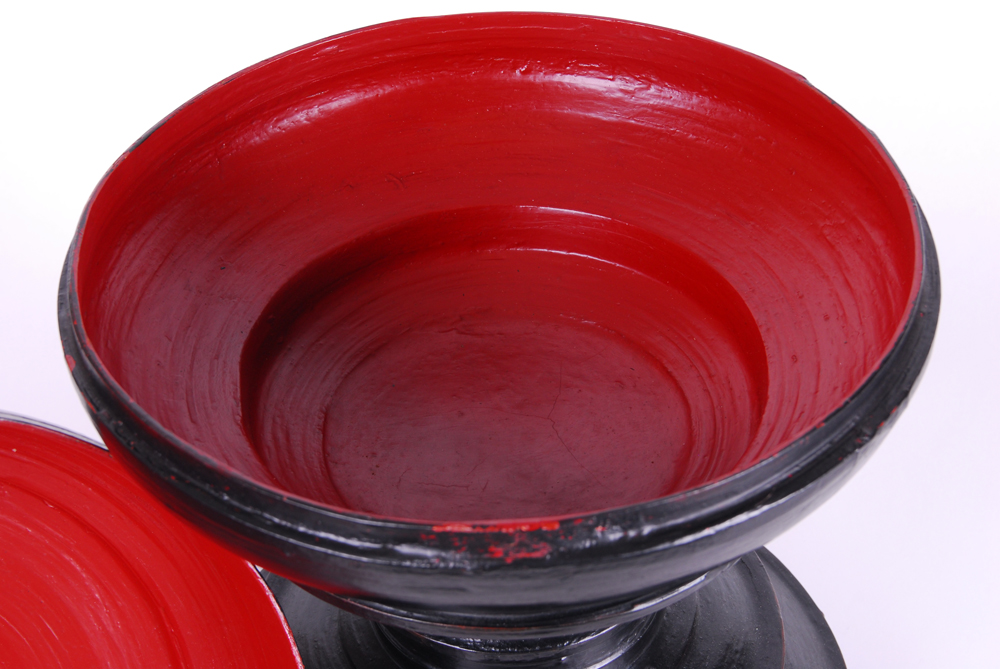 Collection of Black Lacquered Containers