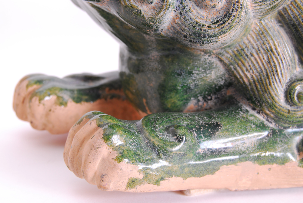 Large Ceramic Foo Dog Replica Statue