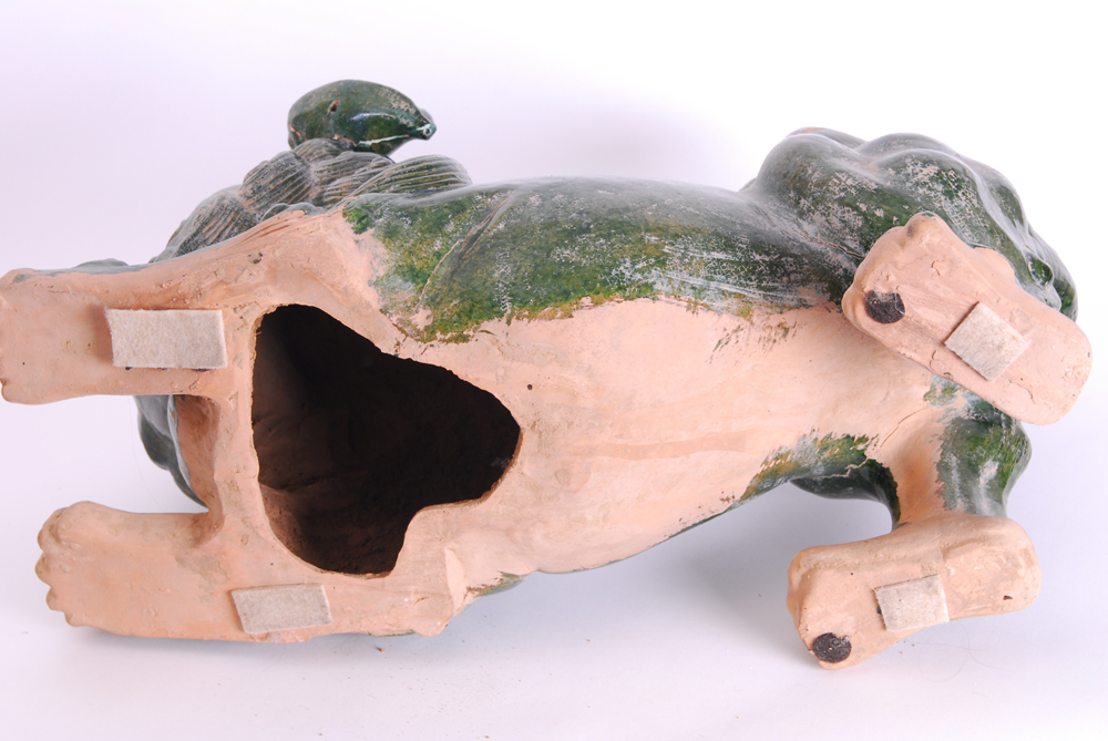 Large Ceramic Foo Dog Replica Statue