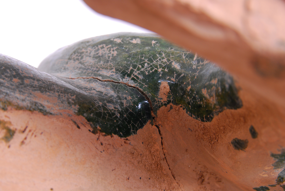 Large Ceramic Foo Dog Replica Statue