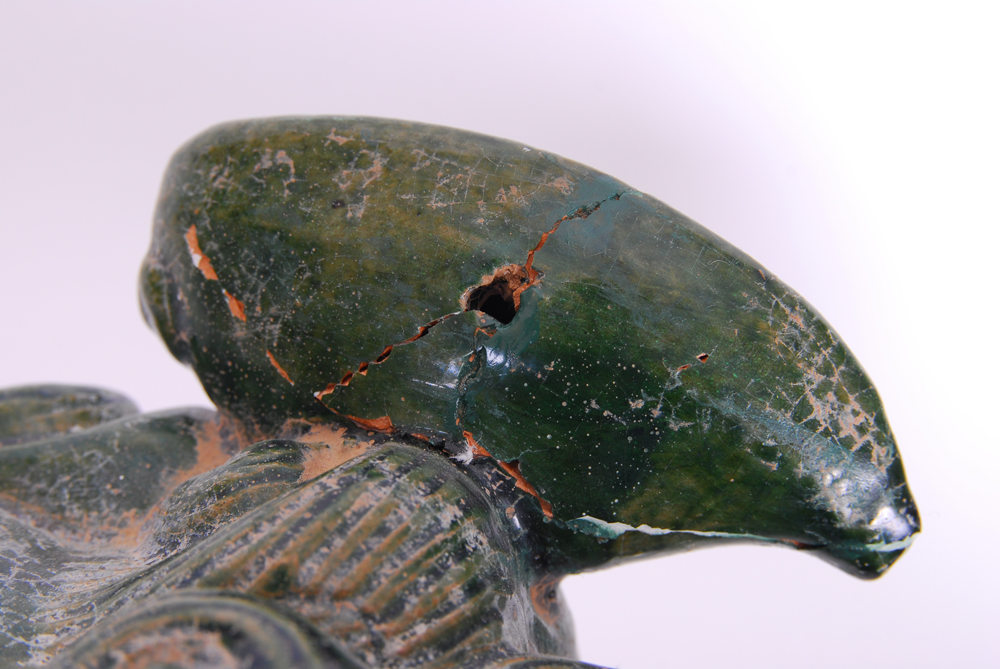 Large Ceramic Foo Dog Replica Statue