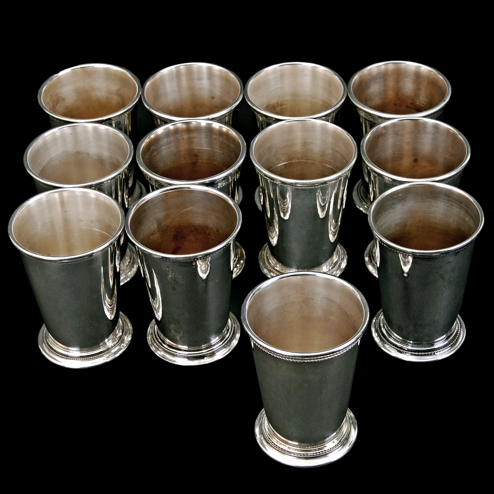 Silver Plated Mint Julep Cups