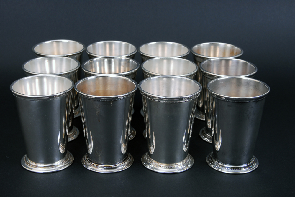 Silver Plated Mint Julep Cups