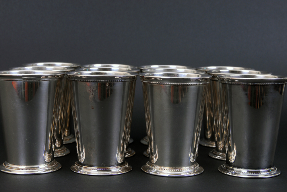 Silver Plated Mint Julep Cups