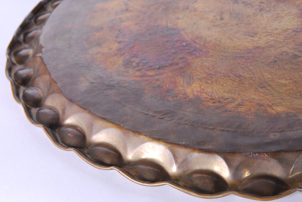 Large Engraved Metal Serving Tray