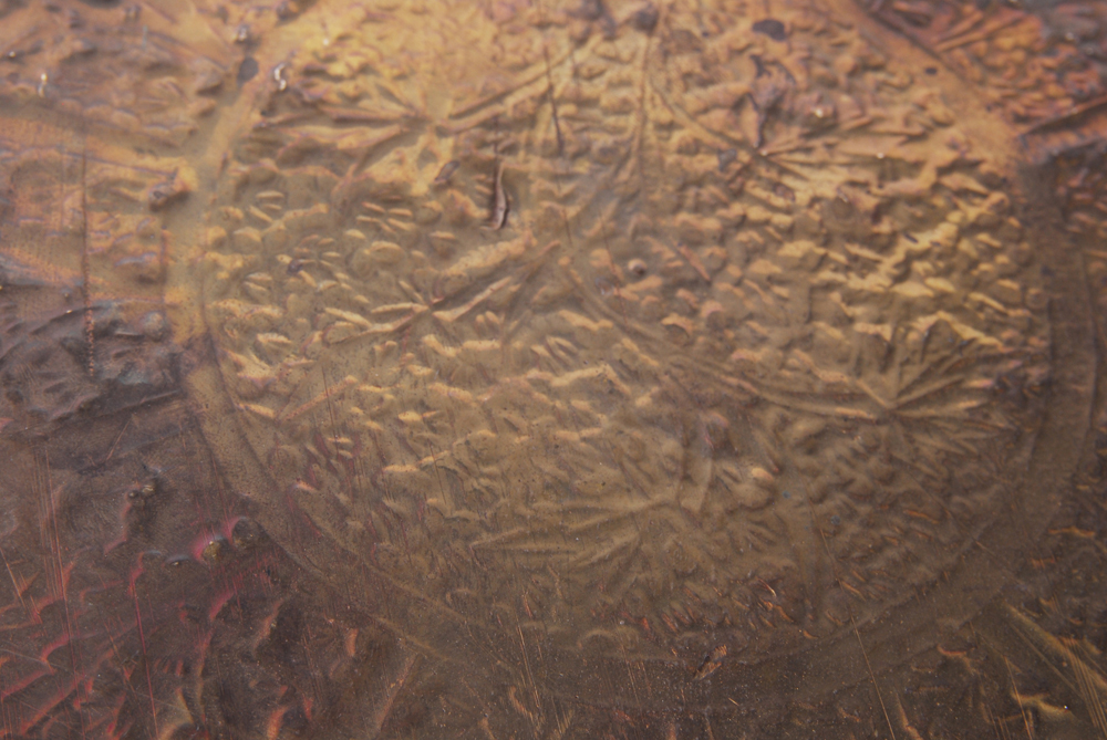 Large Engraved Metal Serving Tray