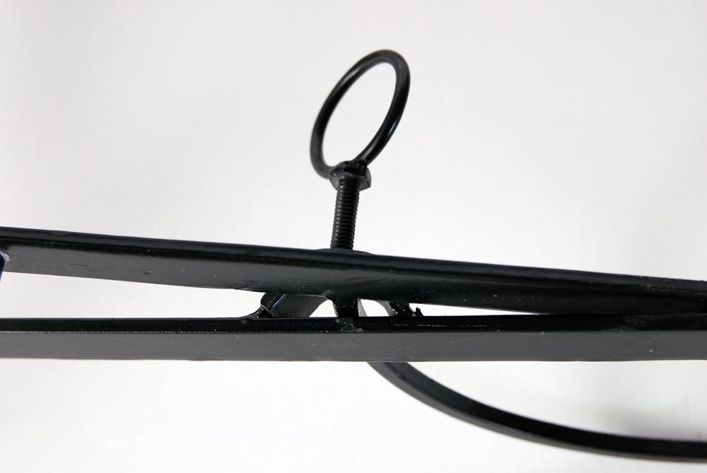 Black Lacquered Tole Tray Table