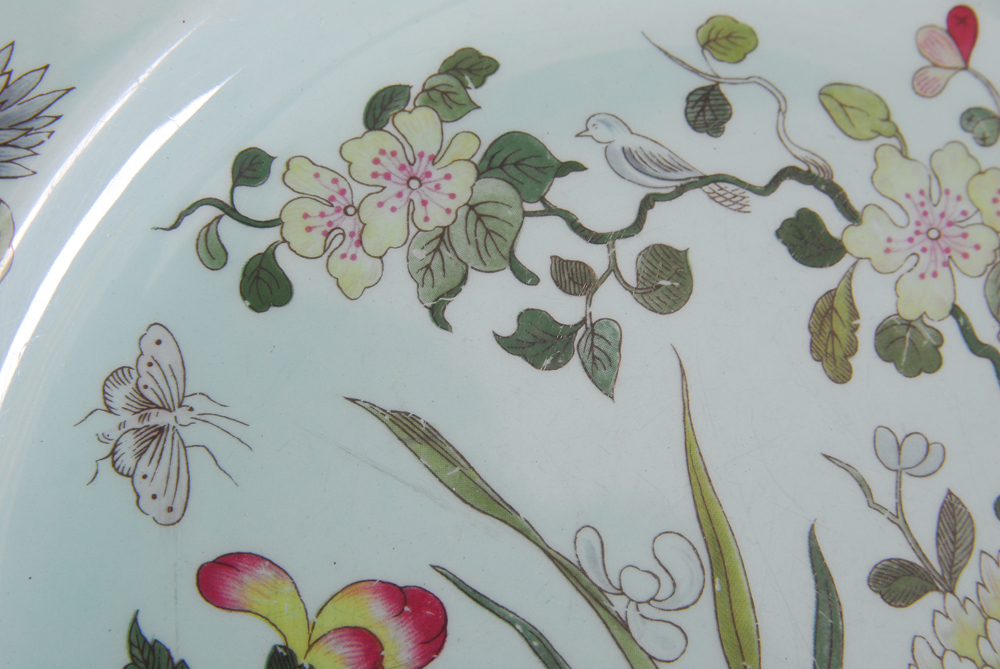 Collection of Real English Ironstone Calyx Ware "Ming Jade" China