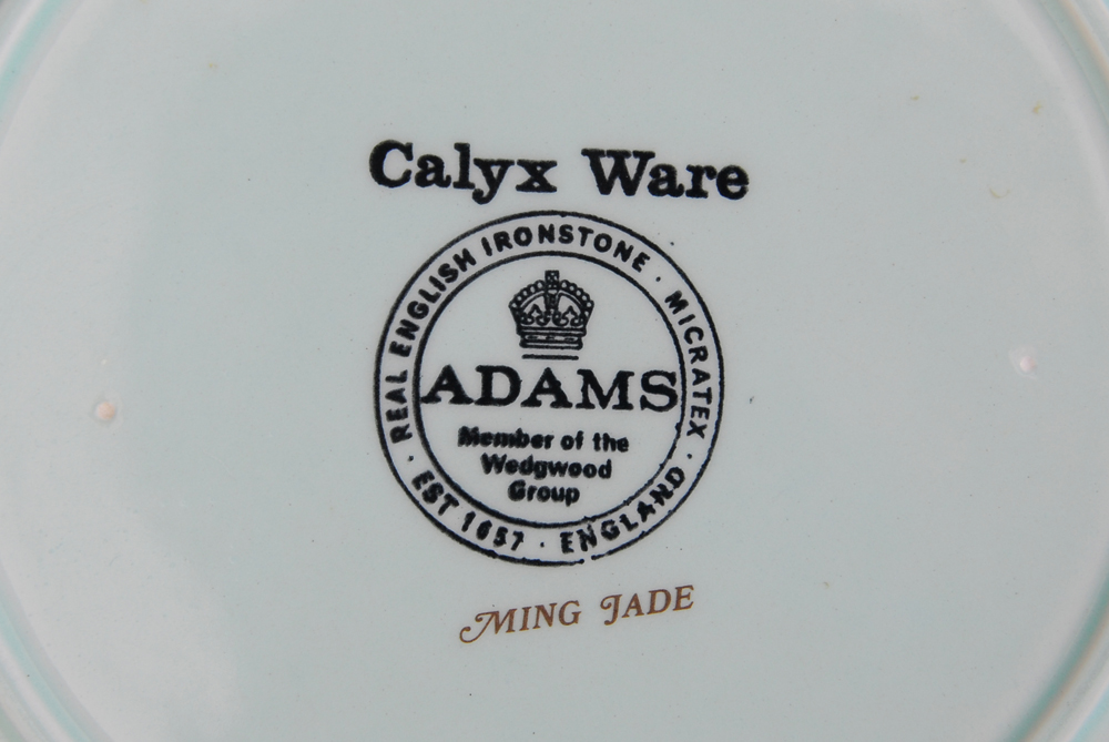 Collection of Real English Ironstone Calyx Ware "Ming Jade" China