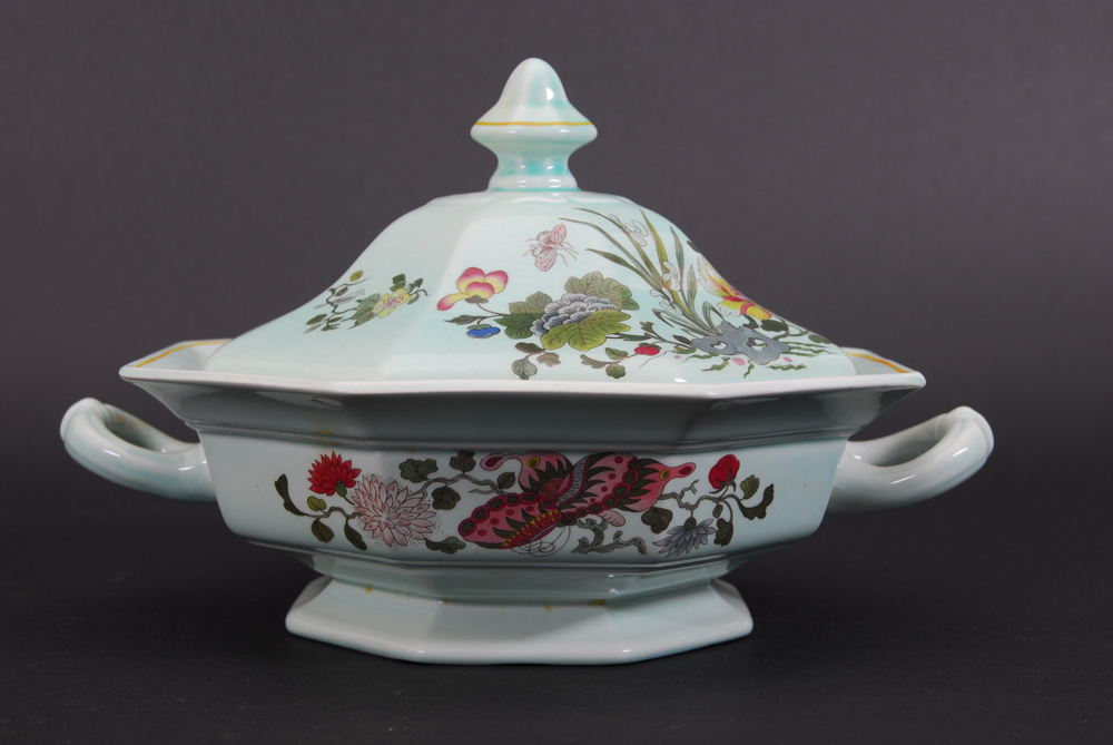 Collection of Real English Ironstone Calyx Ware "Ming Jade" China