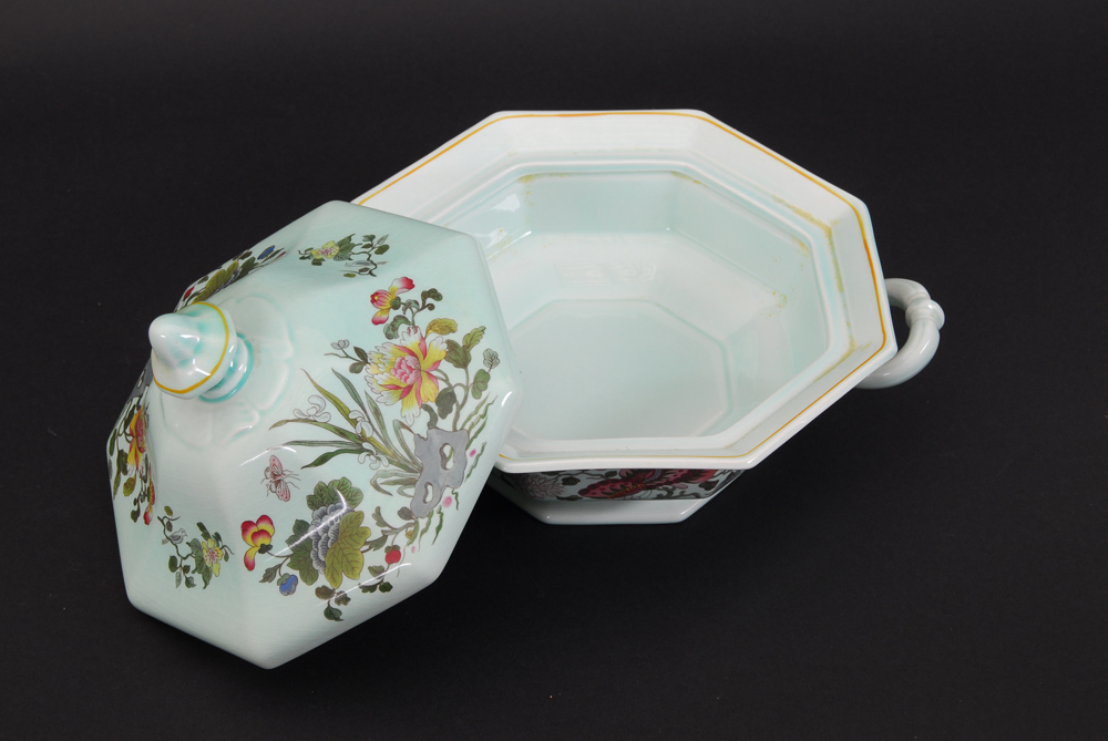 Collection of Real English Ironstone Calyx Ware "Ming Jade" China