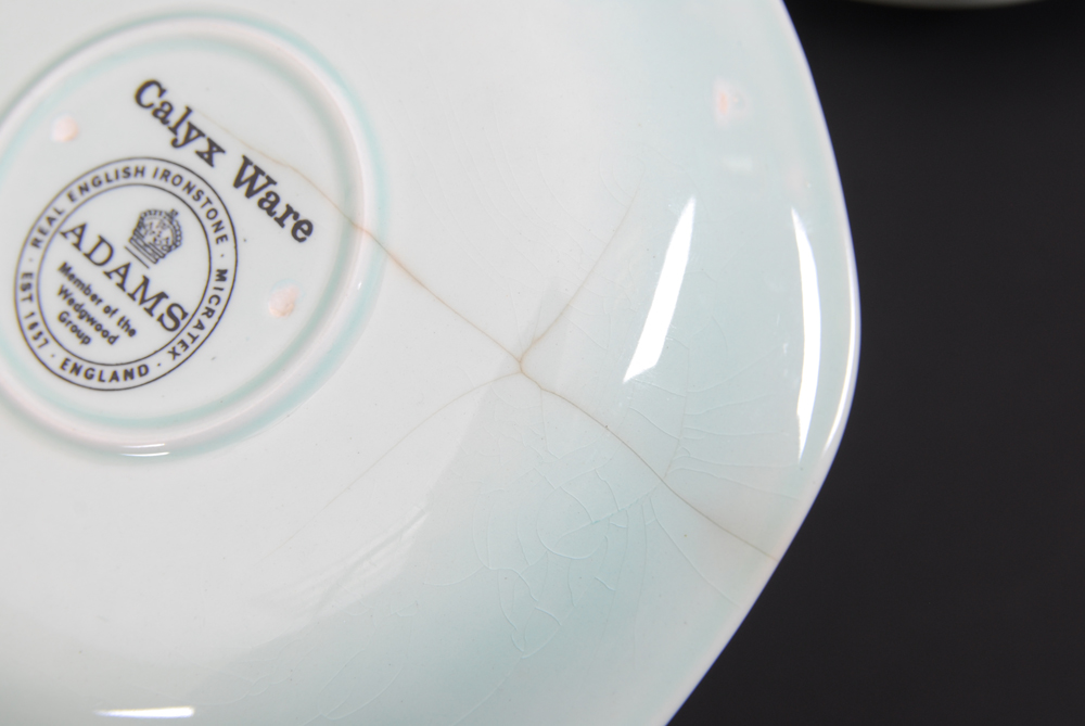 Collection of Real English Ironstone Calyx Ware "Ming Jade" China