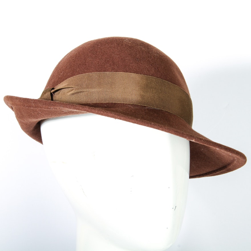 Vintage Halston Women's Wool Hat