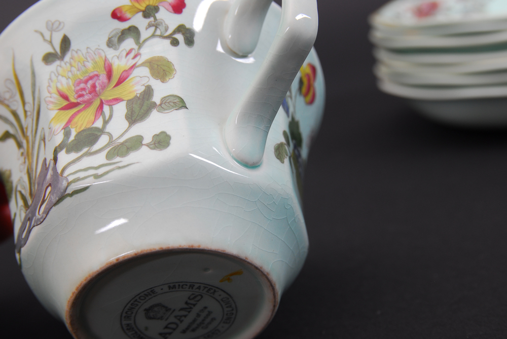 Collection of Real English Ironstone Calyx Ware "Ming Jade" China