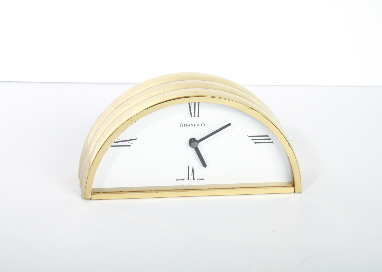 Tiffany & Co. Brass Mantle Clock