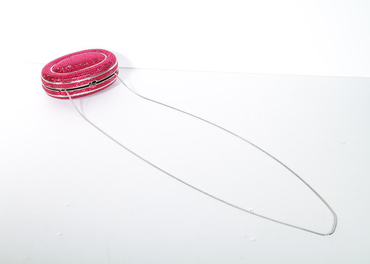 Judith Leiber Swarovski Crystal Encrusted Clutch Bag