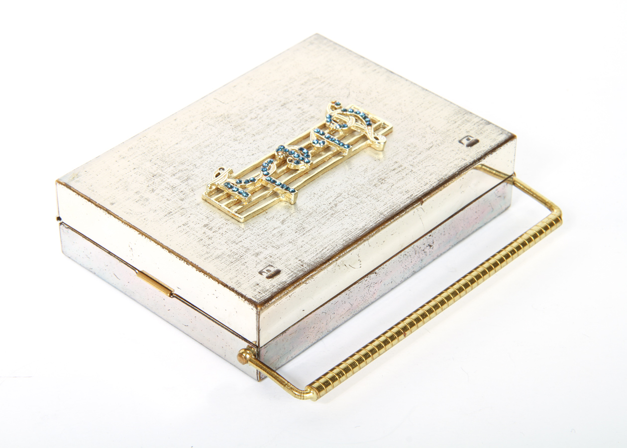 Vintage Judith Leiber and Volupte Compact and Crystal Covered Box