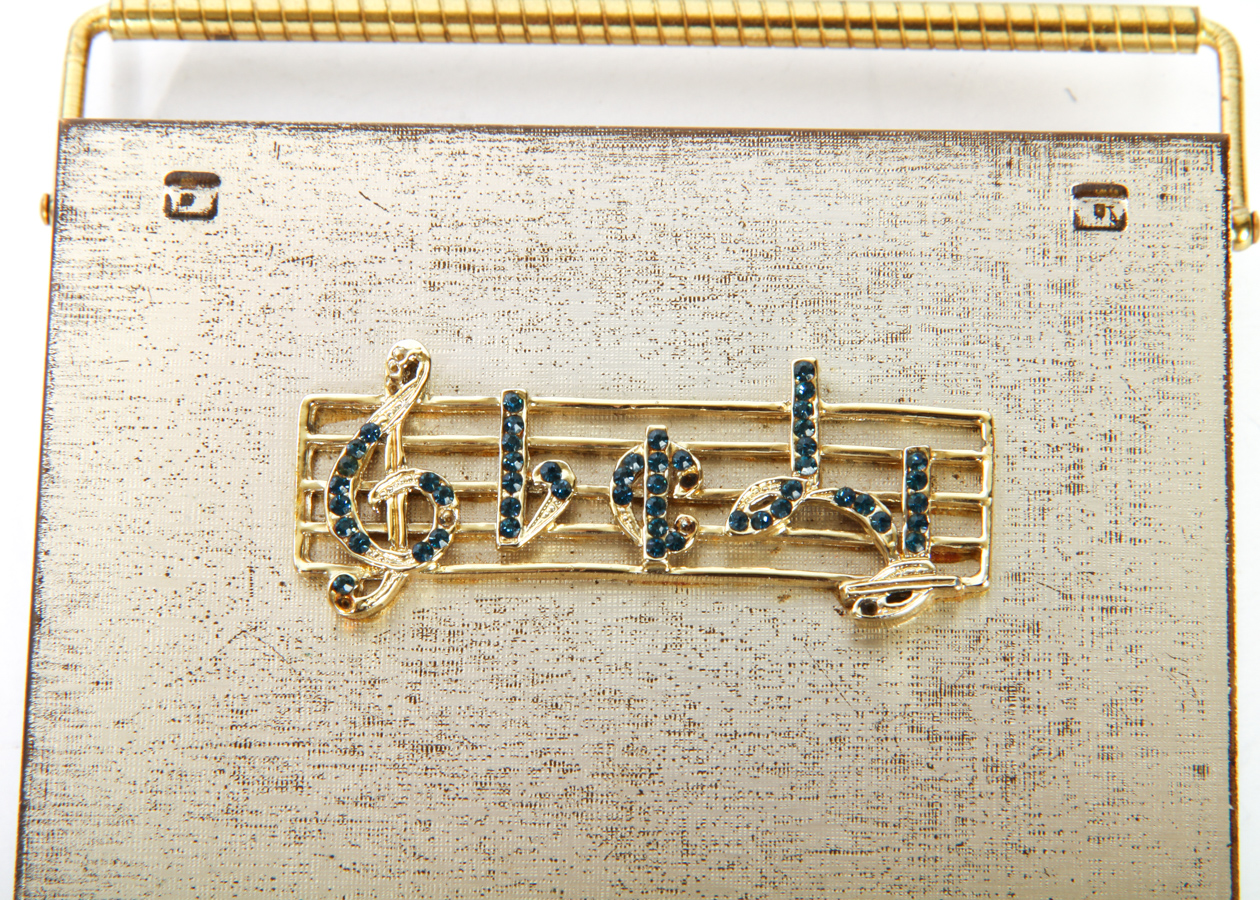 Vintage Judith Leiber and Volupte Compact and Crystal Covered Box