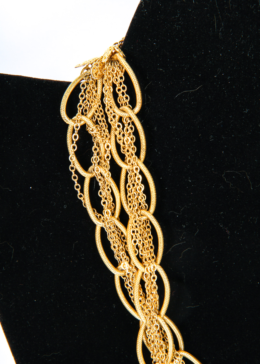 Vintage Hattie Carnegie Oversized Link & Chain Statement Necklace