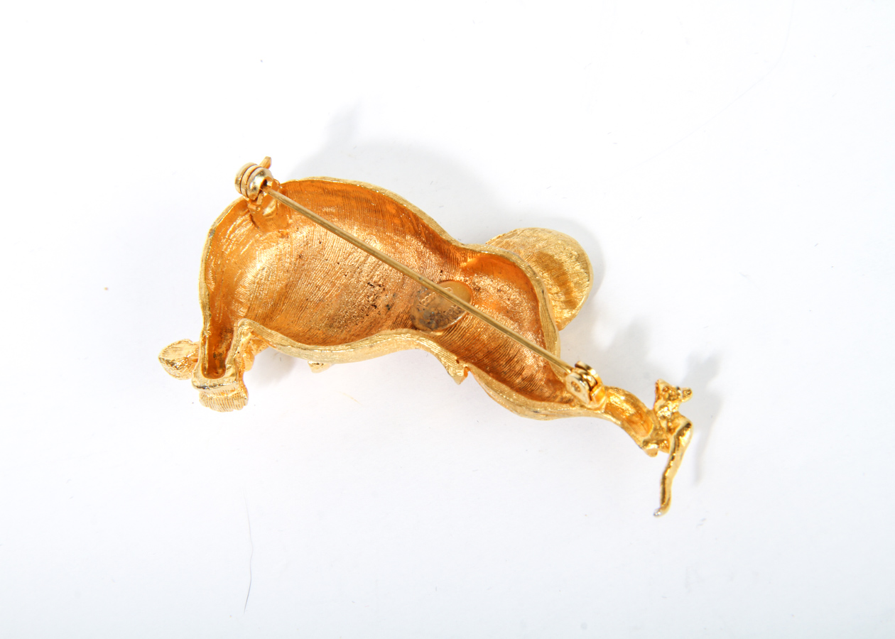 Vintage Hattie Carnegie Elephant Brooch