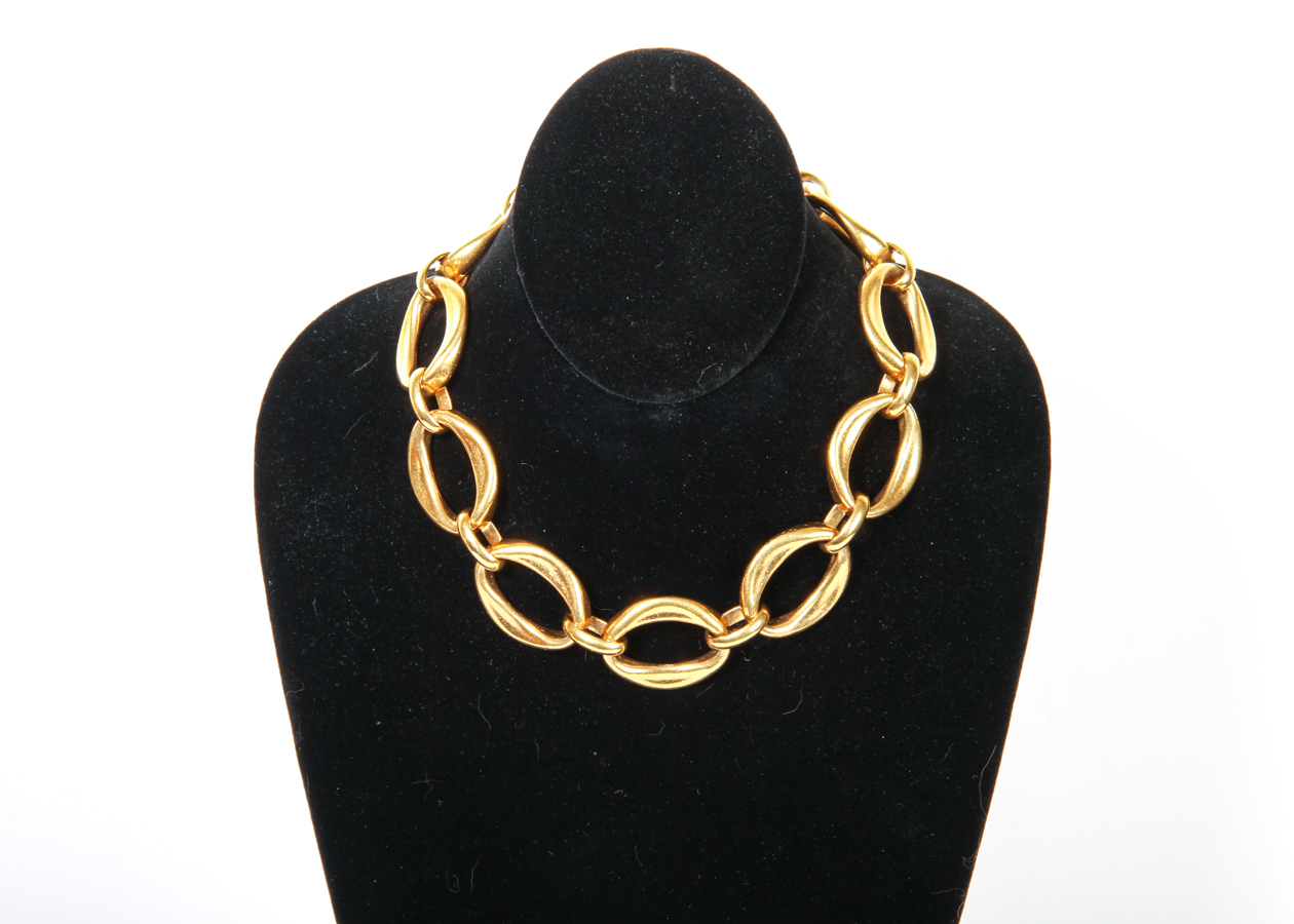 Vintage Chanel Oversize Link Choker Necklace