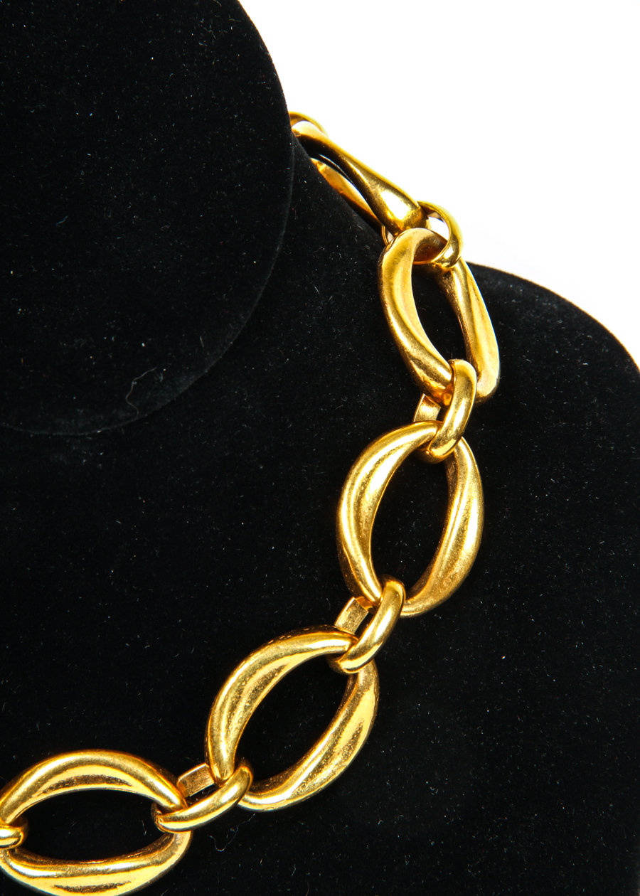 Vintage Chanel Oversize Link Choker Necklace