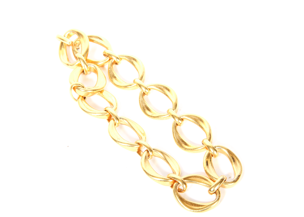 Vintage Chanel Oversize Link Choker Necklace