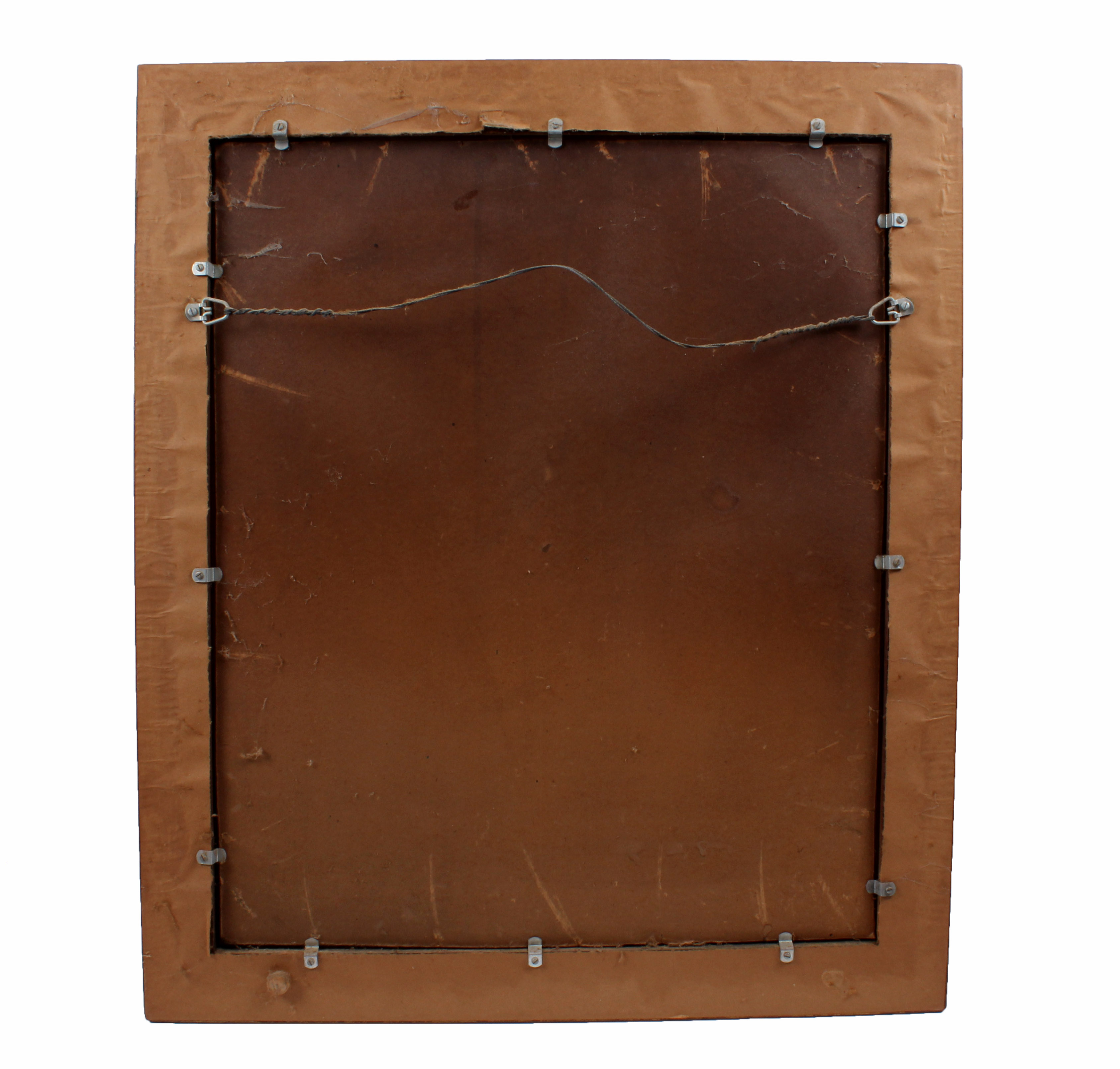 19th Century Oil Painting on Linen Madonna and Child