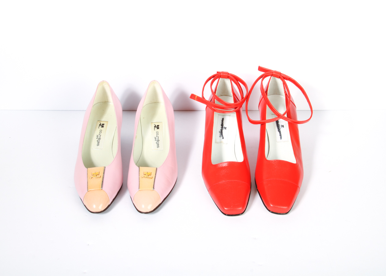 Two Pairs of Courreges Pumps
