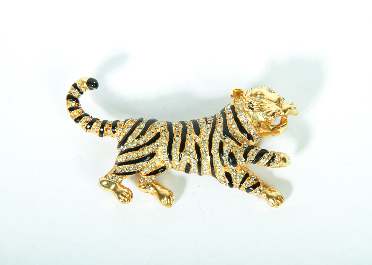 Vintage Hattie Carnegie Tiger Brooch
