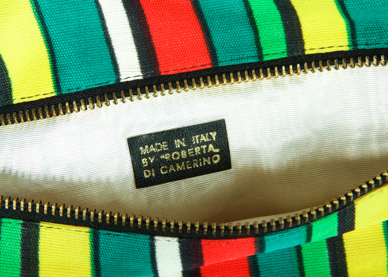 Vintage Roberta di Camerino Striped Handbag