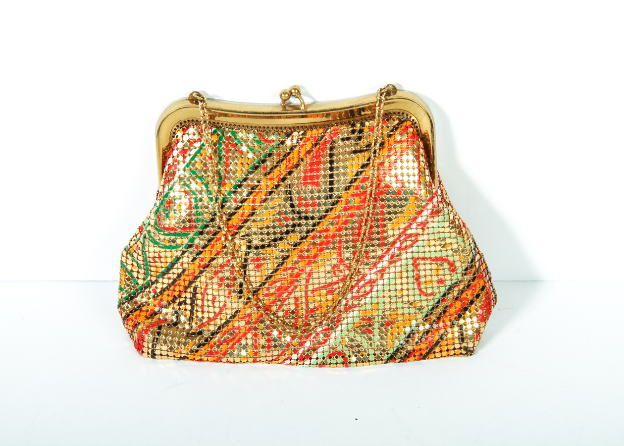 Vintage Mesh Whiting & Davis Handbag with Chain Strap