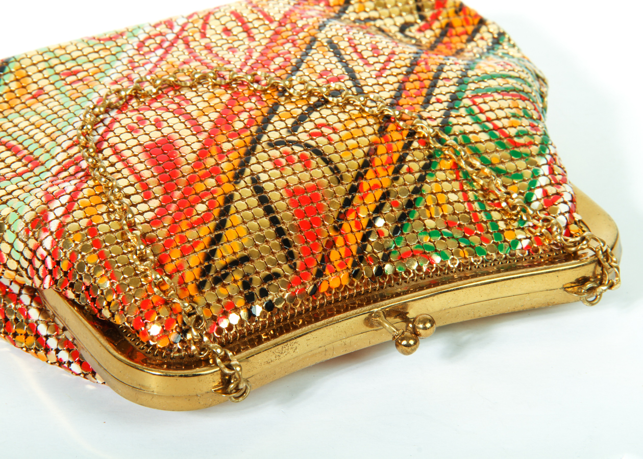 Vintage Mesh Whiting & Davis Handbag with Chain Strap