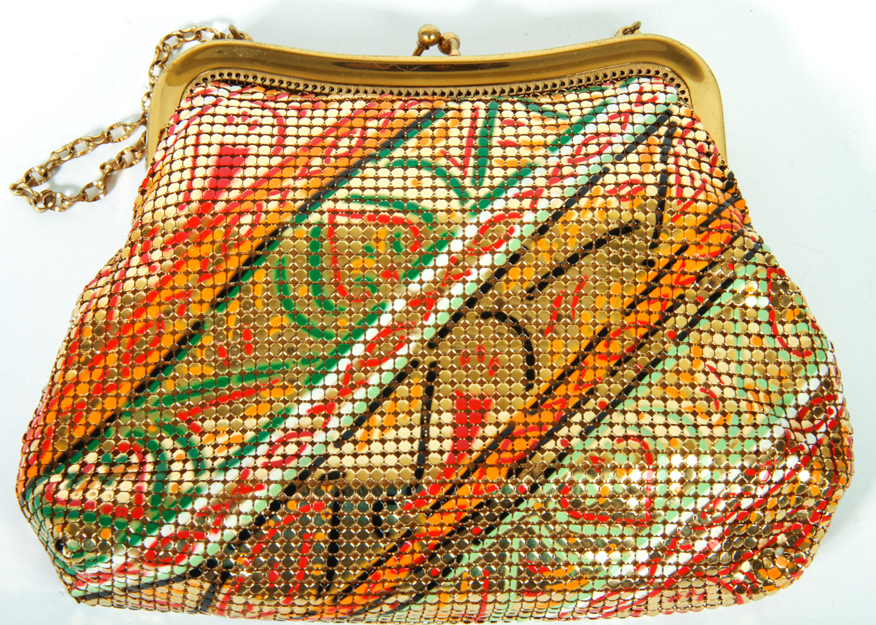 Vintage Mesh Whiting & Davis Handbag with Chain Strap