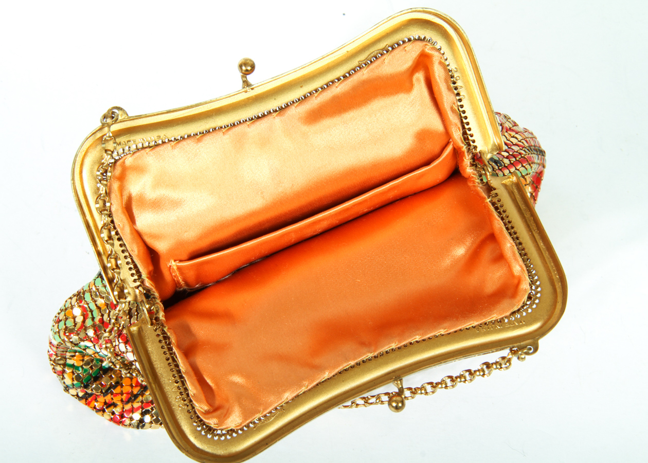 Vintage Mesh Whiting & Davis Handbag with Chain Strap