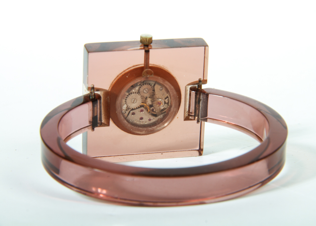 1970's Gucci Lucite Watch Bracelet