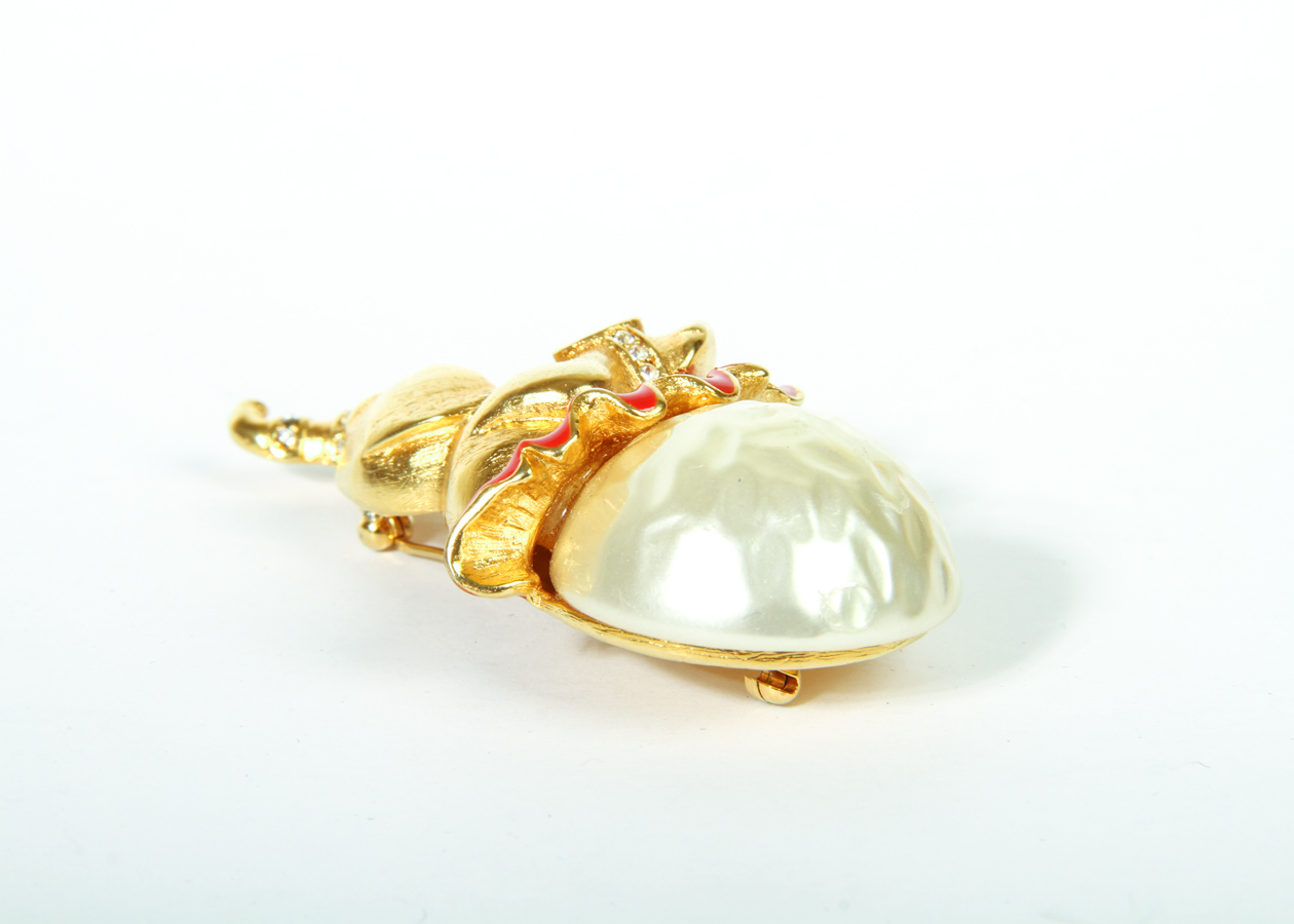 Kenneth J Lane Elephant Brooch