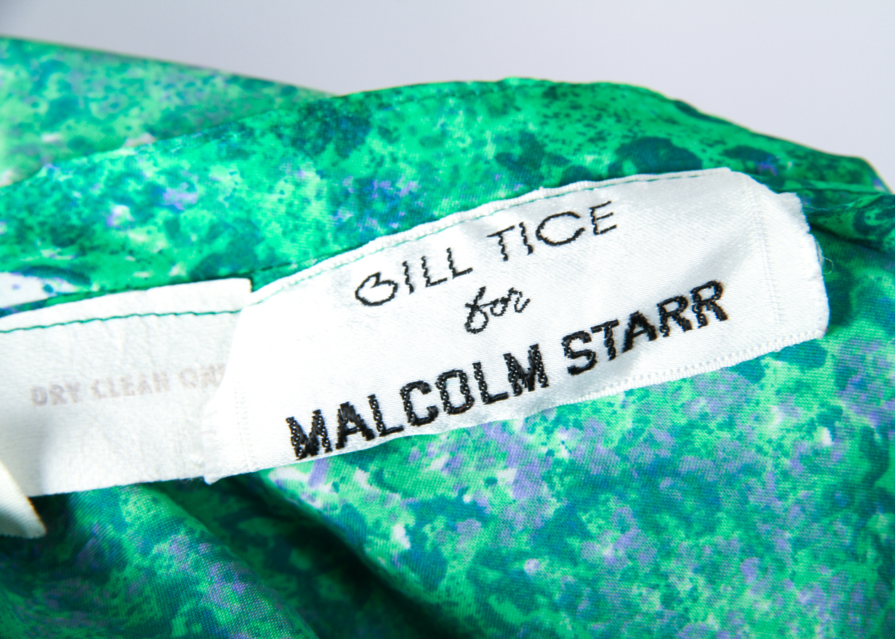 1970s Vintage Bill Tice for Malcolm Starr Floral Print Day Dress