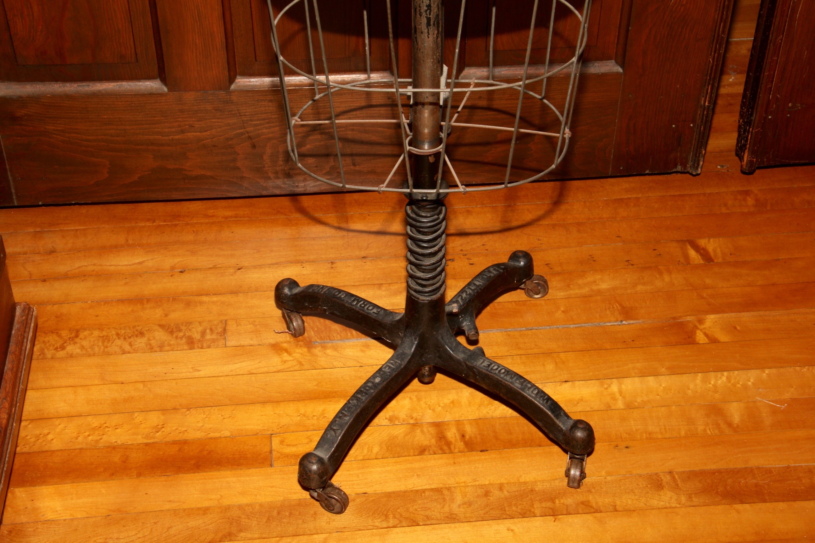 Vintage Wolf Model Form Rolling Mannequin