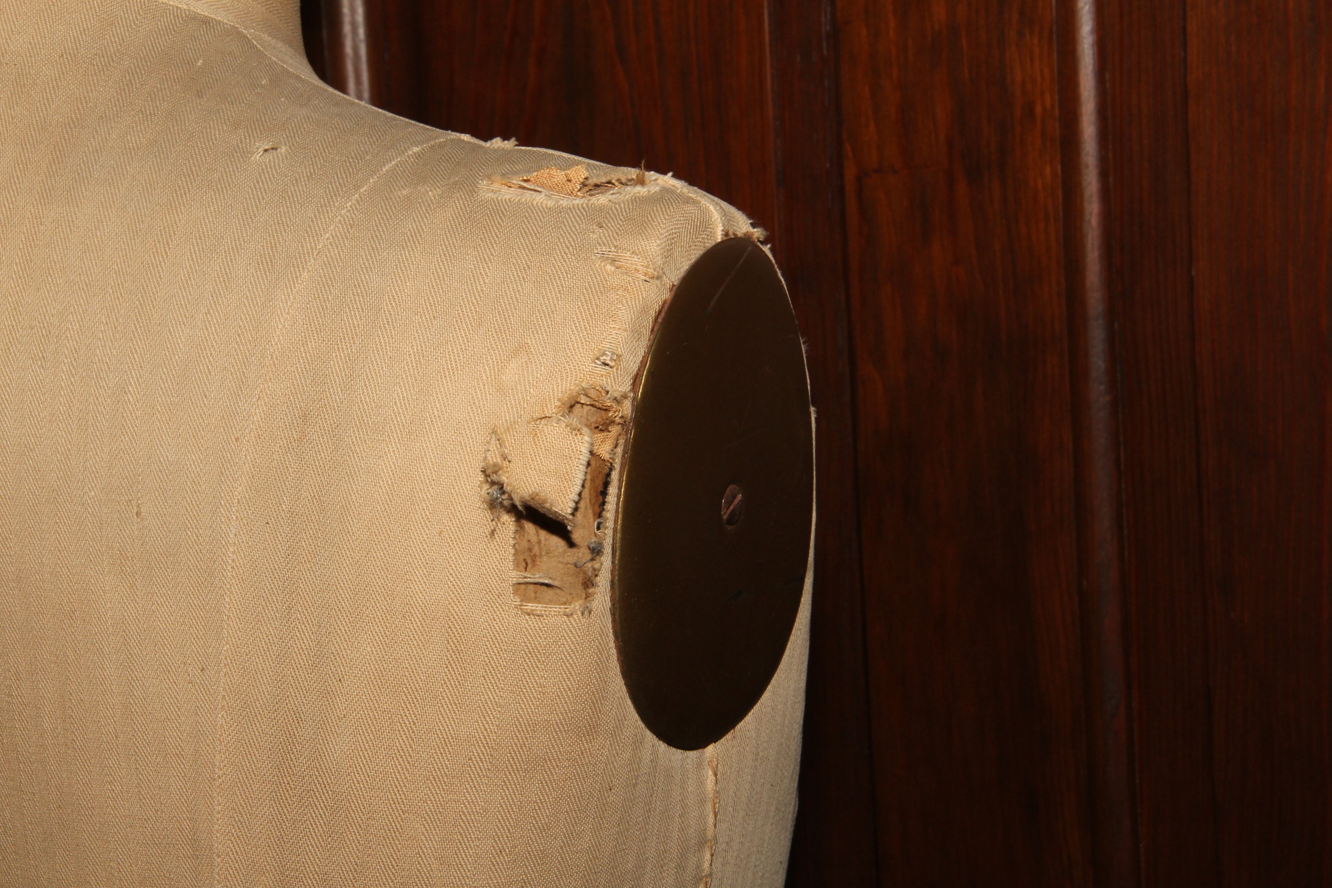 Vintage Wolf Model Form Rolling Mannequin