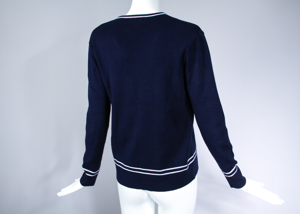 Vintage LeRoy Knit Novelty Vegas-Themed Sweater Top