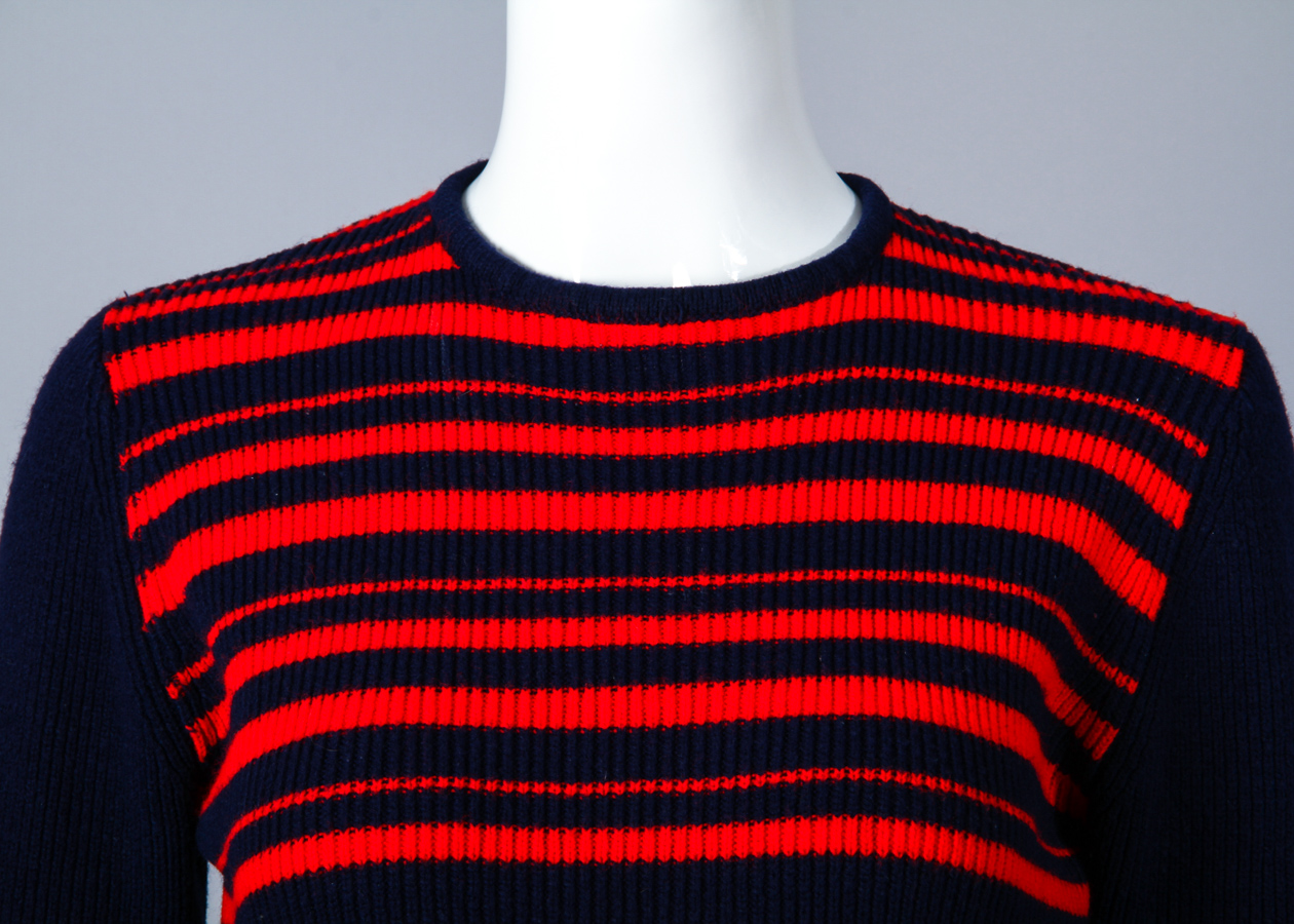 Vintage 1970's Striped Pullover Novelty Sweater