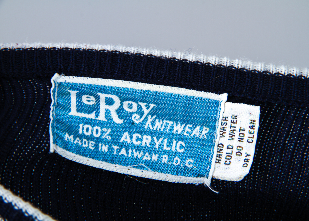 Vintage LeRoy Knit Novelty Vegas-Themed Sweater Top