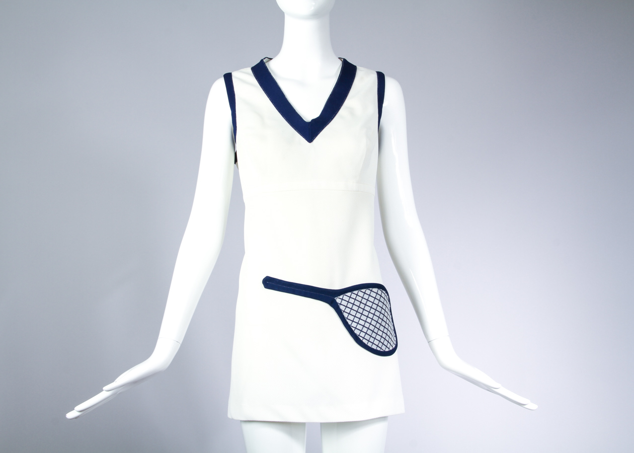 Vintage 1970s Novelty Tennis Dress