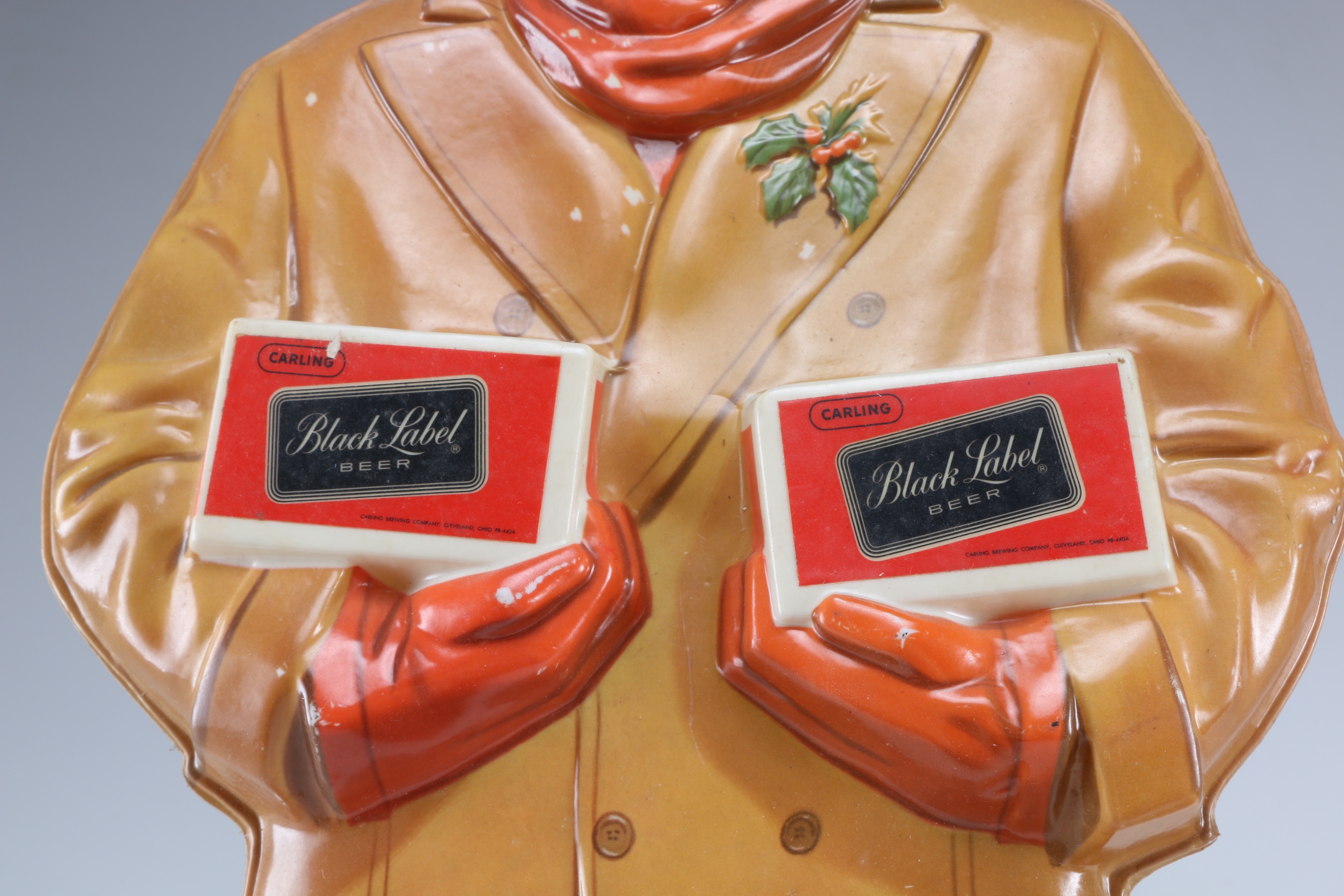 Vintage Carling Black Label Beer Standing Advertisement Signs