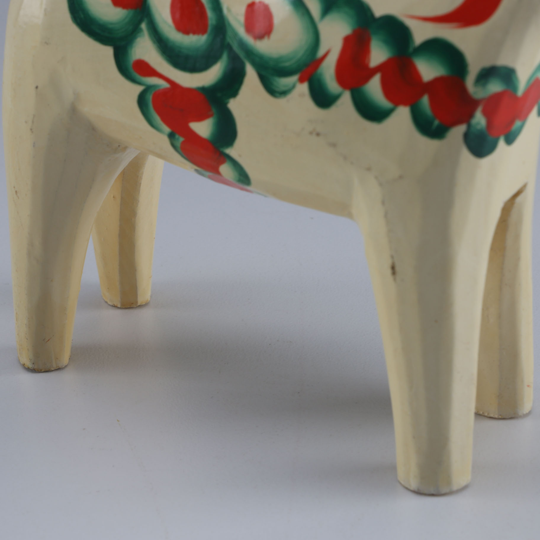 Nils Olsson Hand-Carved Wooden Dala Horse Figurine