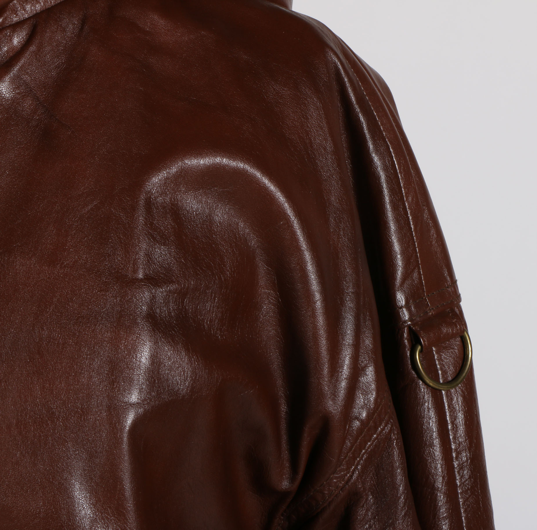 Men's Faux Leather Hooded Bomber Jacket