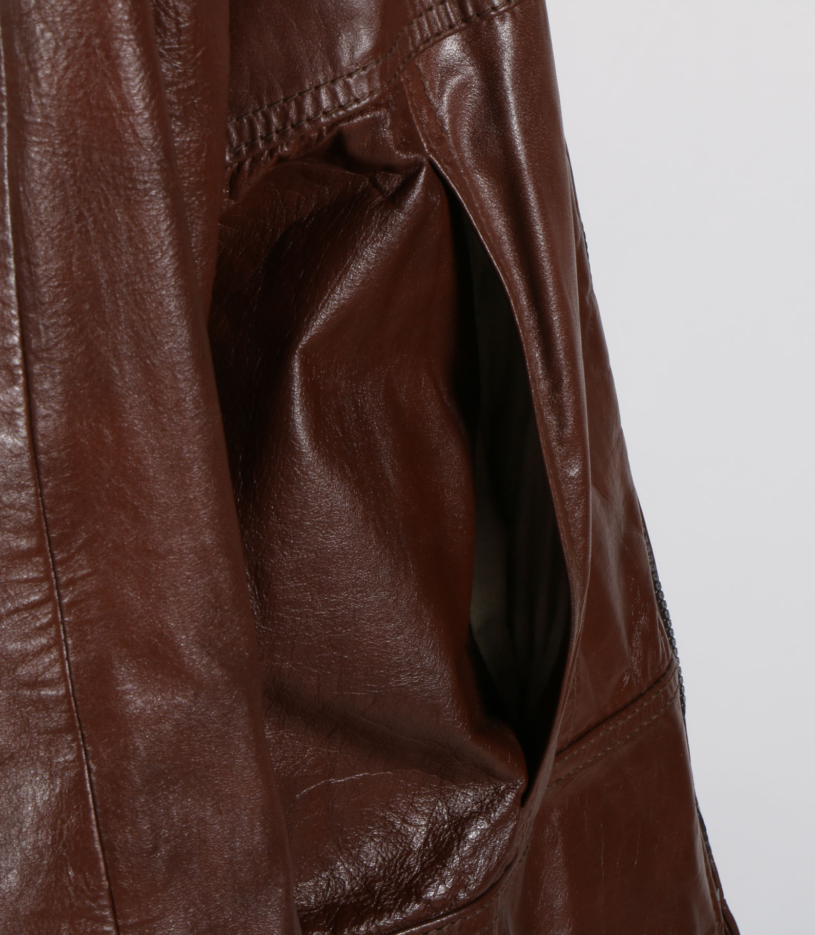 Men's Faux Leather Hooded Bomber Jacket