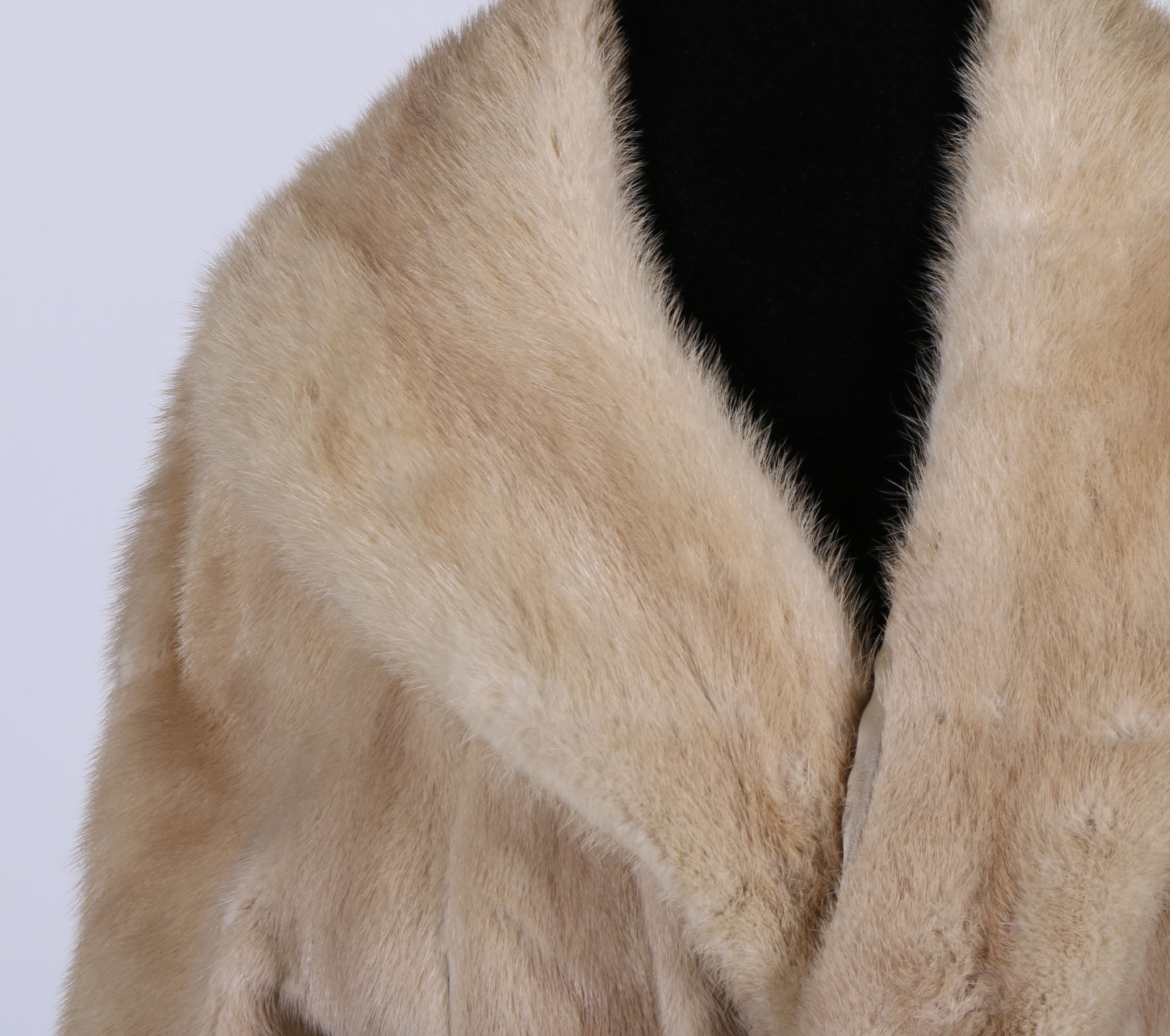 Vintage Blonde Mink Fur Coat